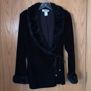 Patra 2 piece stretch velvet suit